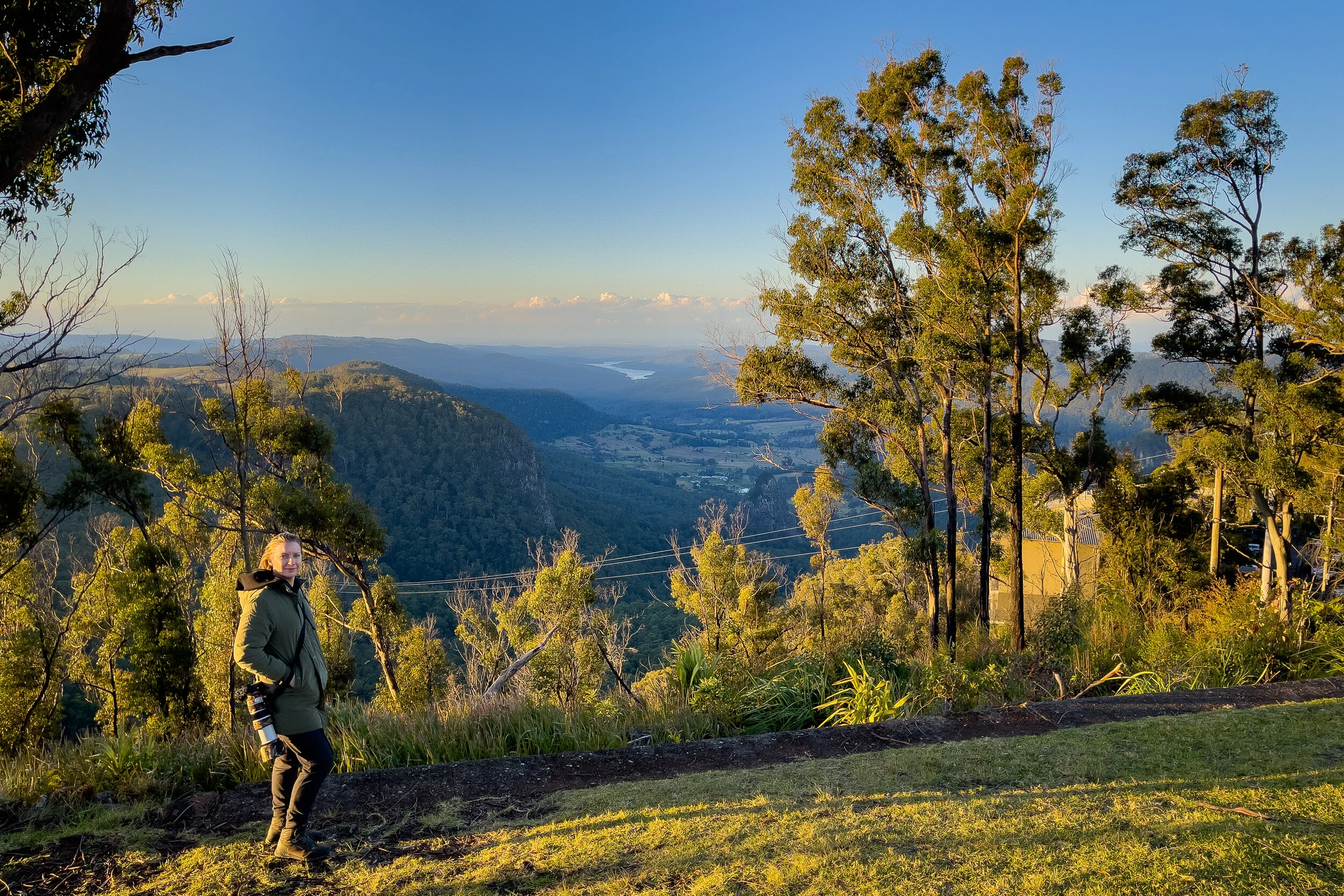 Looking down the Numinbah Valley to the Gold Coast