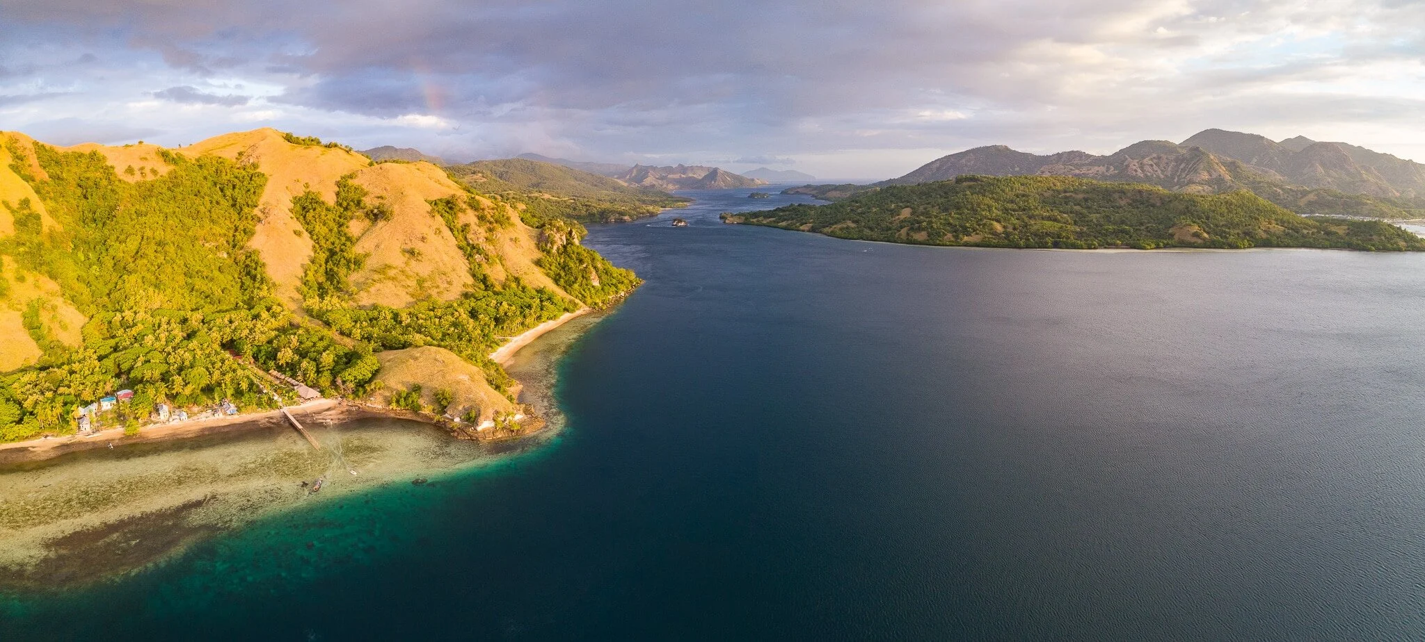 aerial view of Scuba Junkie Komodo and Rinca Island