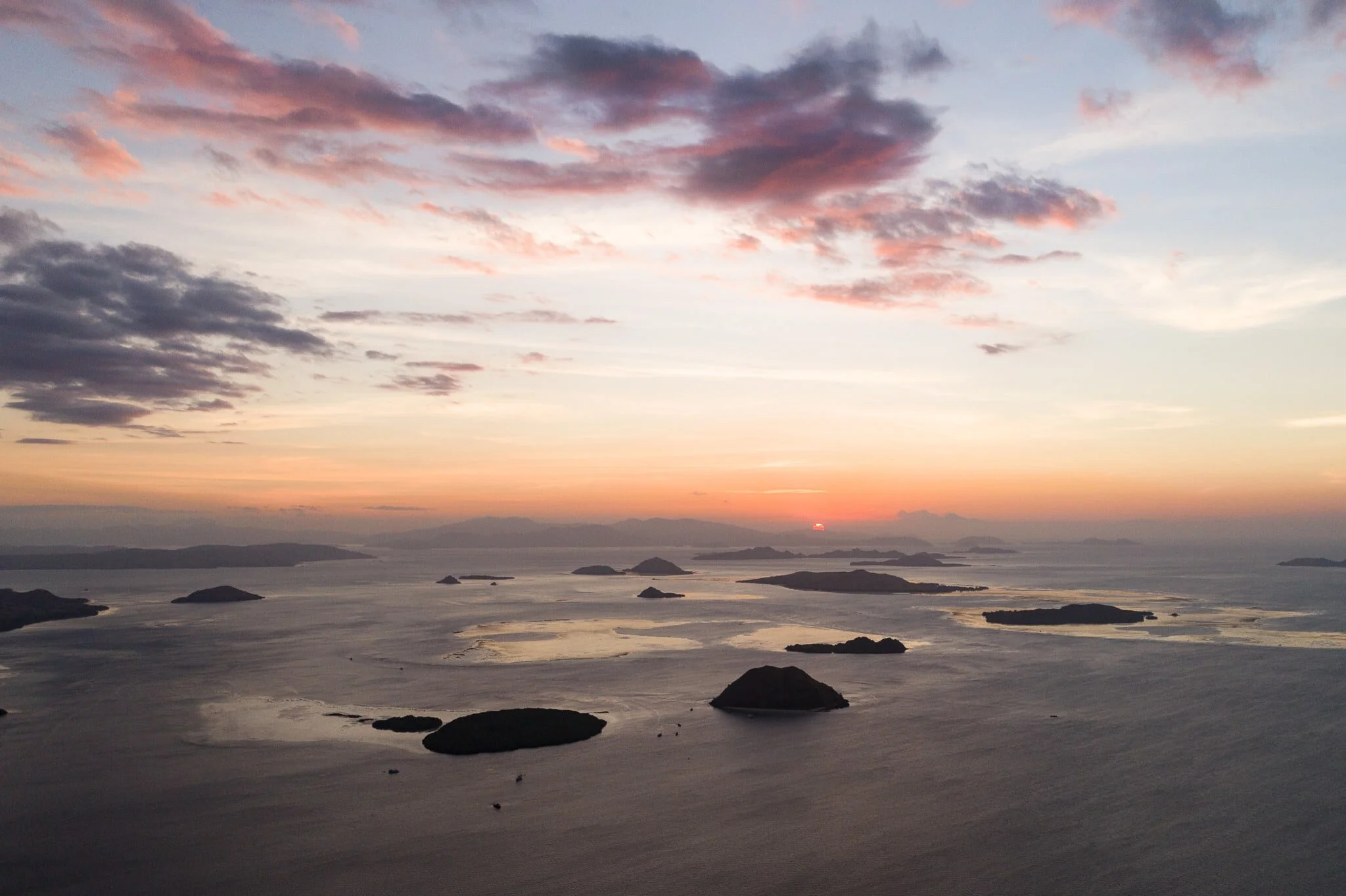 Sunset over Komodo National Park