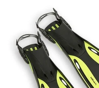 Oceanic Viper open-heel dive fin, showing the strap and buckle