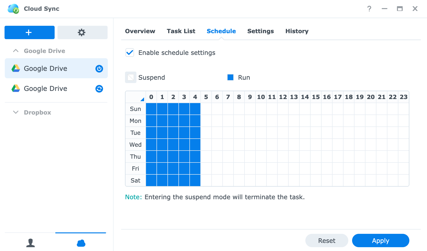 Synology NAS synchronising photo backups