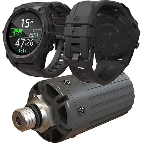 Shearwater Teric dive computers with a Swift air-integration transmitter