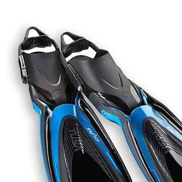 TUSA Hyflex Switch dive fin with a ratchet buckle heel strap
