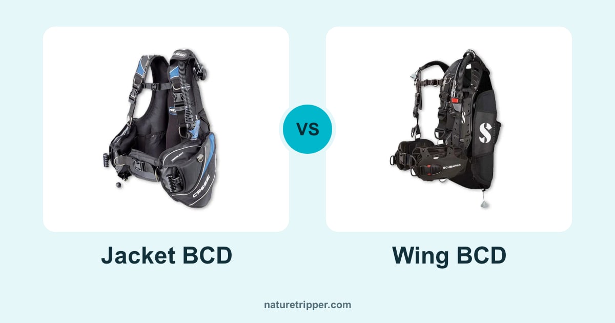 Jacket vs wing BCD: the Cressi Travelight jacket BCD and the Scubapro Hydros Pro back-inflate wing