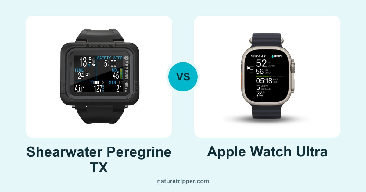 Shearwater Peregrine TX vs Apple Watch Ultra