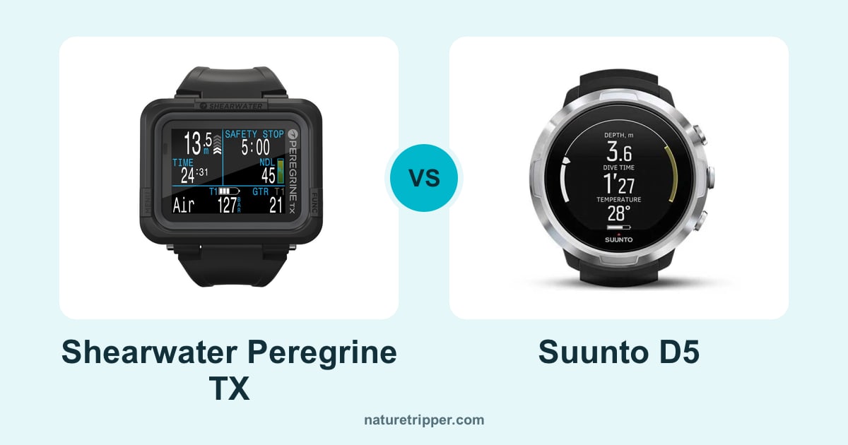 Shearwater Peregrine TX vs Suunto D5