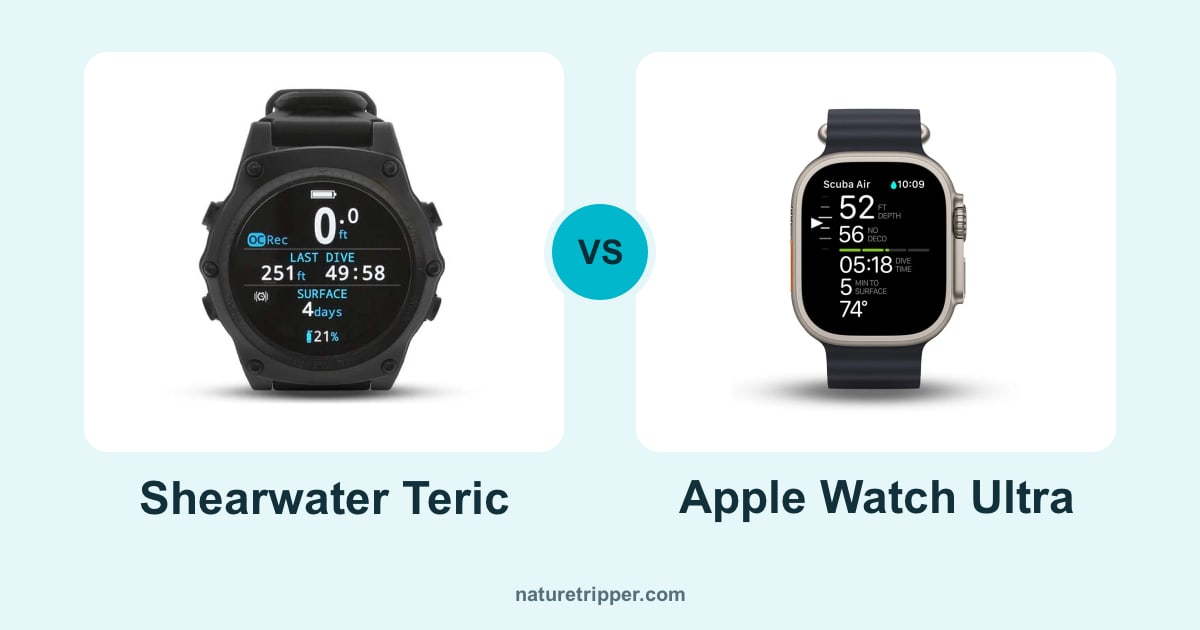 Shearwater Teric vs Apple Watch Ultra