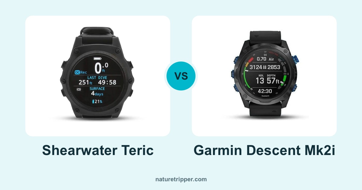 Shearwater Teric vs Garmin Descent Mk2i