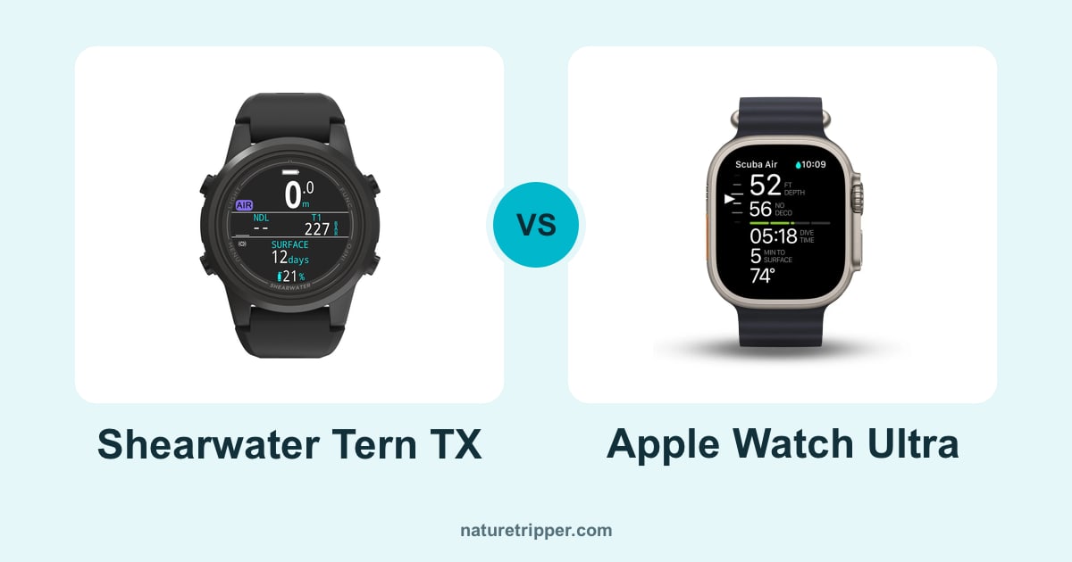 Shearwater Tern TX vs Apple Watch Ultra