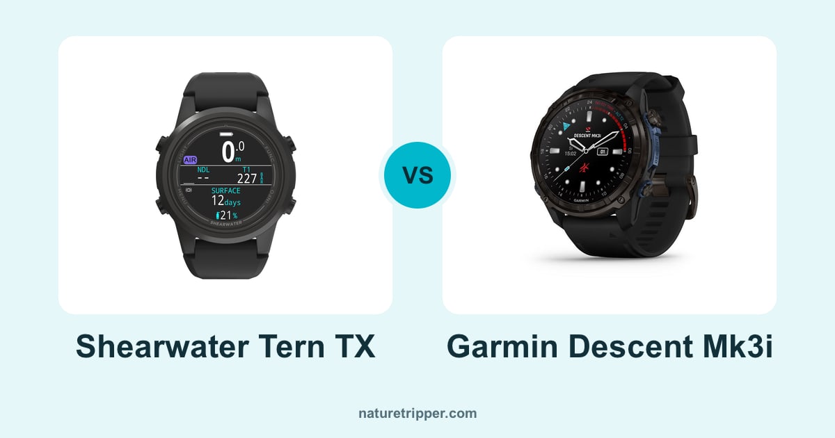 Shearwater Tern TX vs Garmin Descent Mk3i
