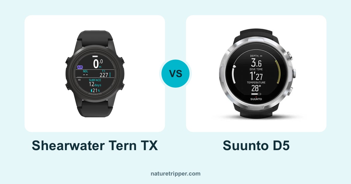 Shearwater Tern TX vs Suunto D5